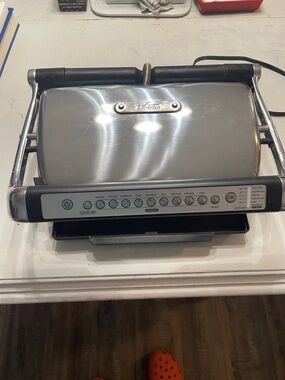 All-Clad Stainless Electric Grill with Controls